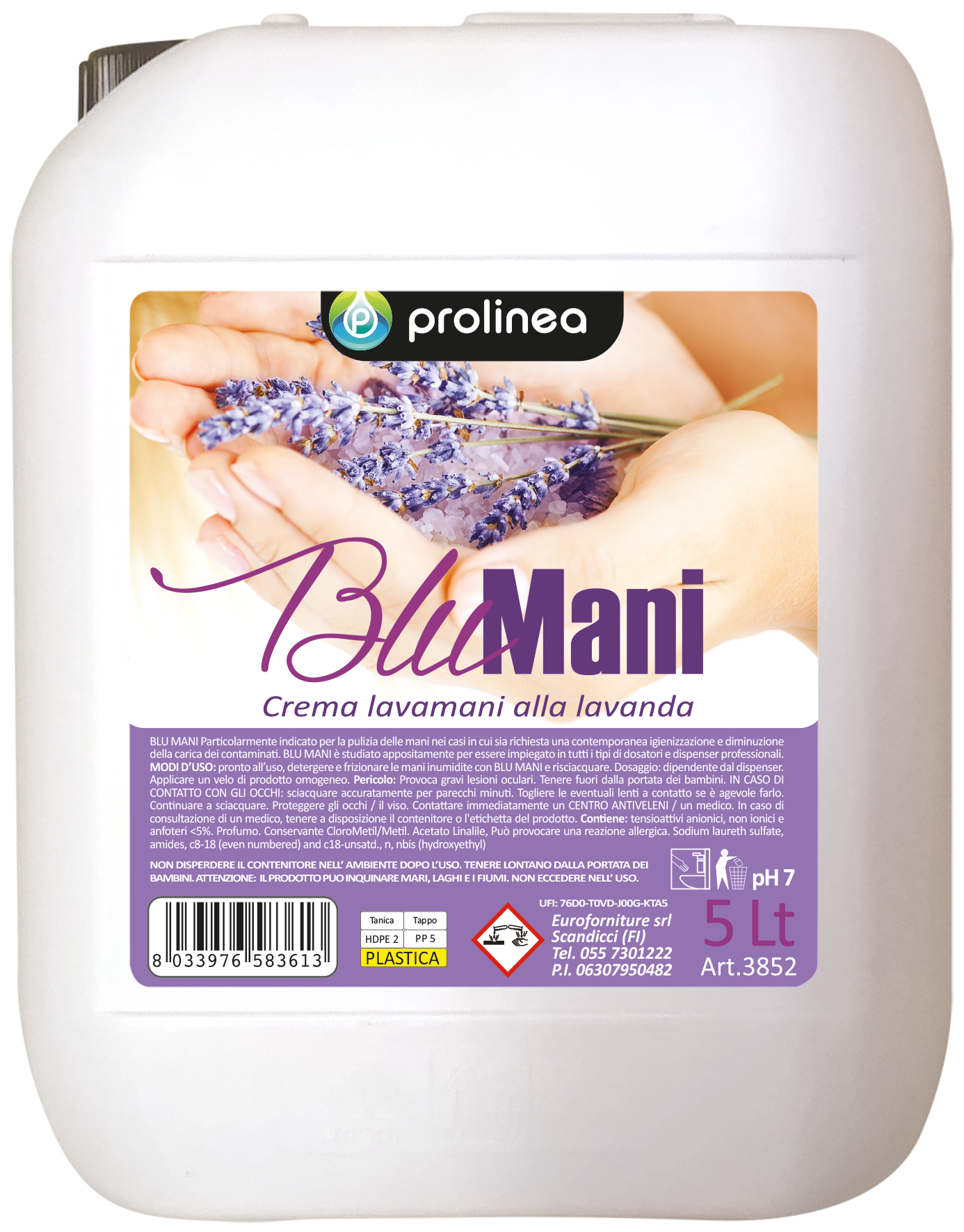 Blu Mani Lavanda 5lt Logo