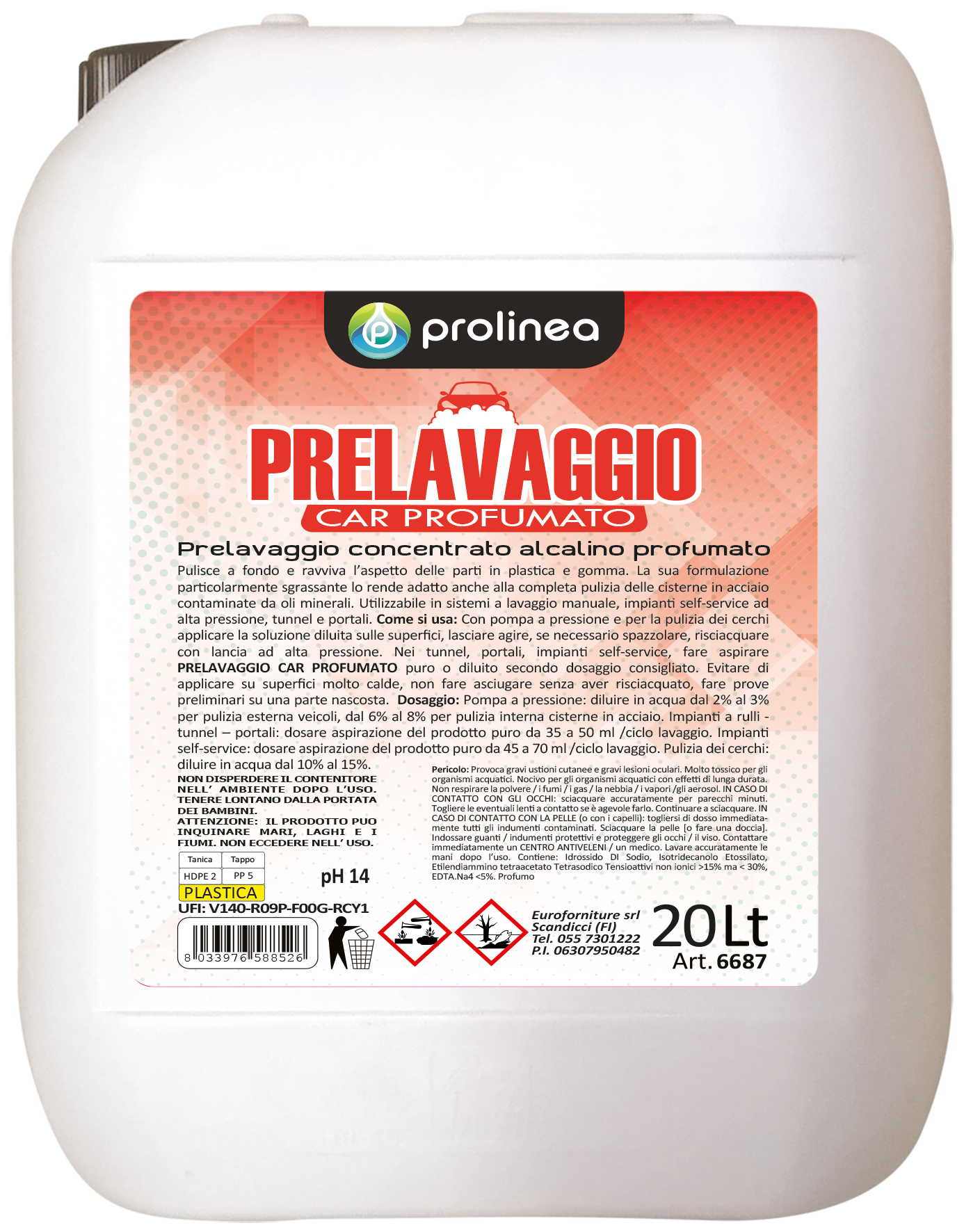 PrelavaggCarProfum 5 Lt