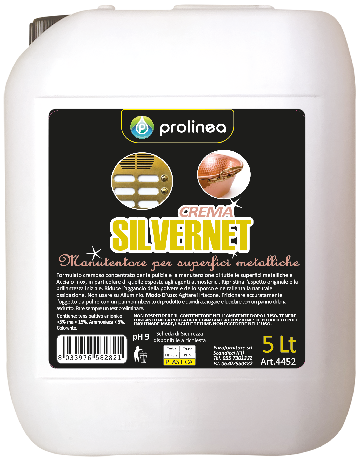 Silvernet Crema 5 lt Logo